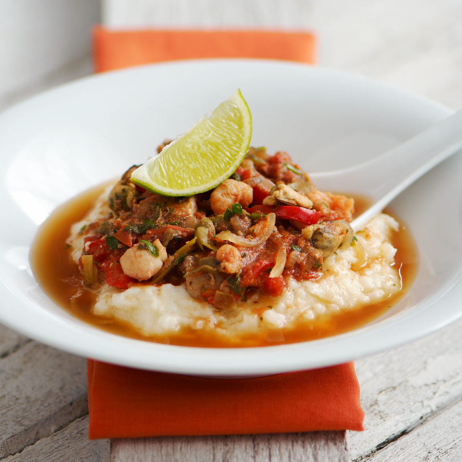 Saucy fish & seafood broth